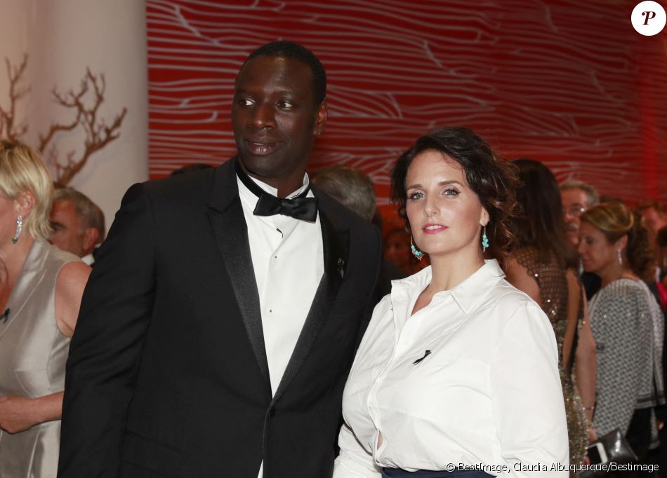 Omar Sy et sa femme Hélène - 68ème gala de la croix rouge Monégasque dans la salle des Etoiles du Sporting Monte-Carlo à Monaco, le 23 juillet 2016. © Claudia Albuquerque/Bestimage