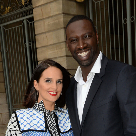 Info ( Omar Sy bientôt papa pour la 5 ème fois, sa femme Hélène est enceinte) - Omar Sy (ambassadeur de la marque) et sa femme Hélène - Inauguration de la boutique Audemars Piguet, 15 rue Royale, et présentation de la nouvelle collection Royal Oak Yellow Gold, à Paris, le 26 mai 2016. © Rachid Bellak/Bestimage