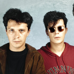 Le groupe Indochine, Nicola Sirkis, Stephane Sirkis, Dominique Nicolas en 1992.