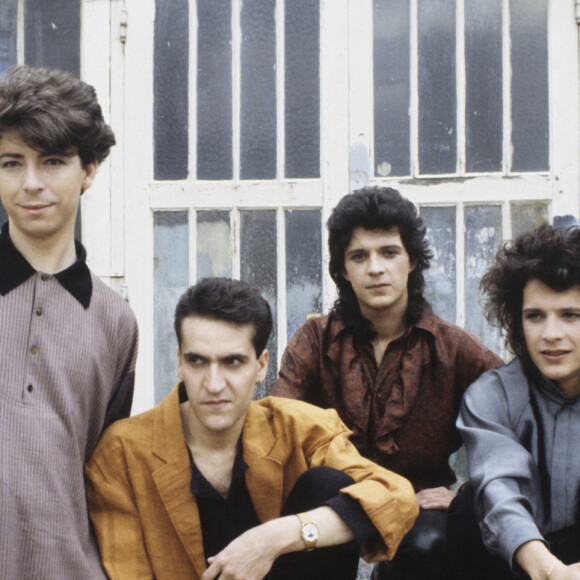 En France, lors du tournage d'un vidéoclip du groupe Indochine en 1986 © Bernard Leguay via Bestimage