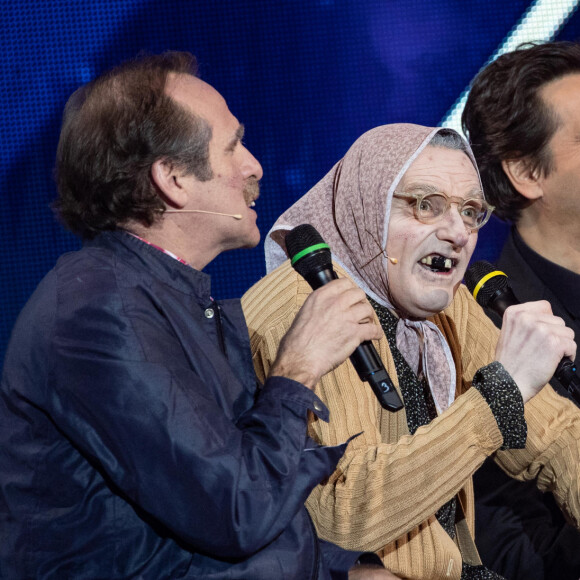 Les Bodin's, Laurent Gerra - Enregistrement de l'émission "Le grand show de l'humour - Les 50 comiques préférés des français 2020" au Palais des Sports de Paris. Le 10 février 2020. © Cyril Moreau / Bestimage