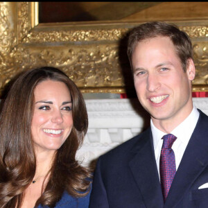 Le prince William et Kate Middleton annoncent leurs fiançailles à Clarence House, novembre 2010.