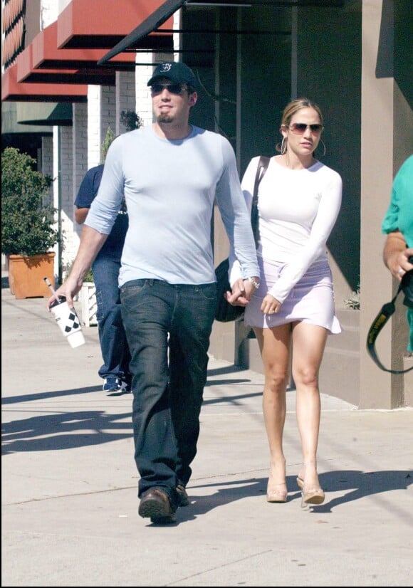 Jennifer Lopez et Ben Affleck à Hollywood en 2003.