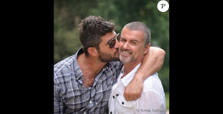 George Michael et son chéri Fadi Fawaz - Photo publiée sur Twitter le 4 février 2017