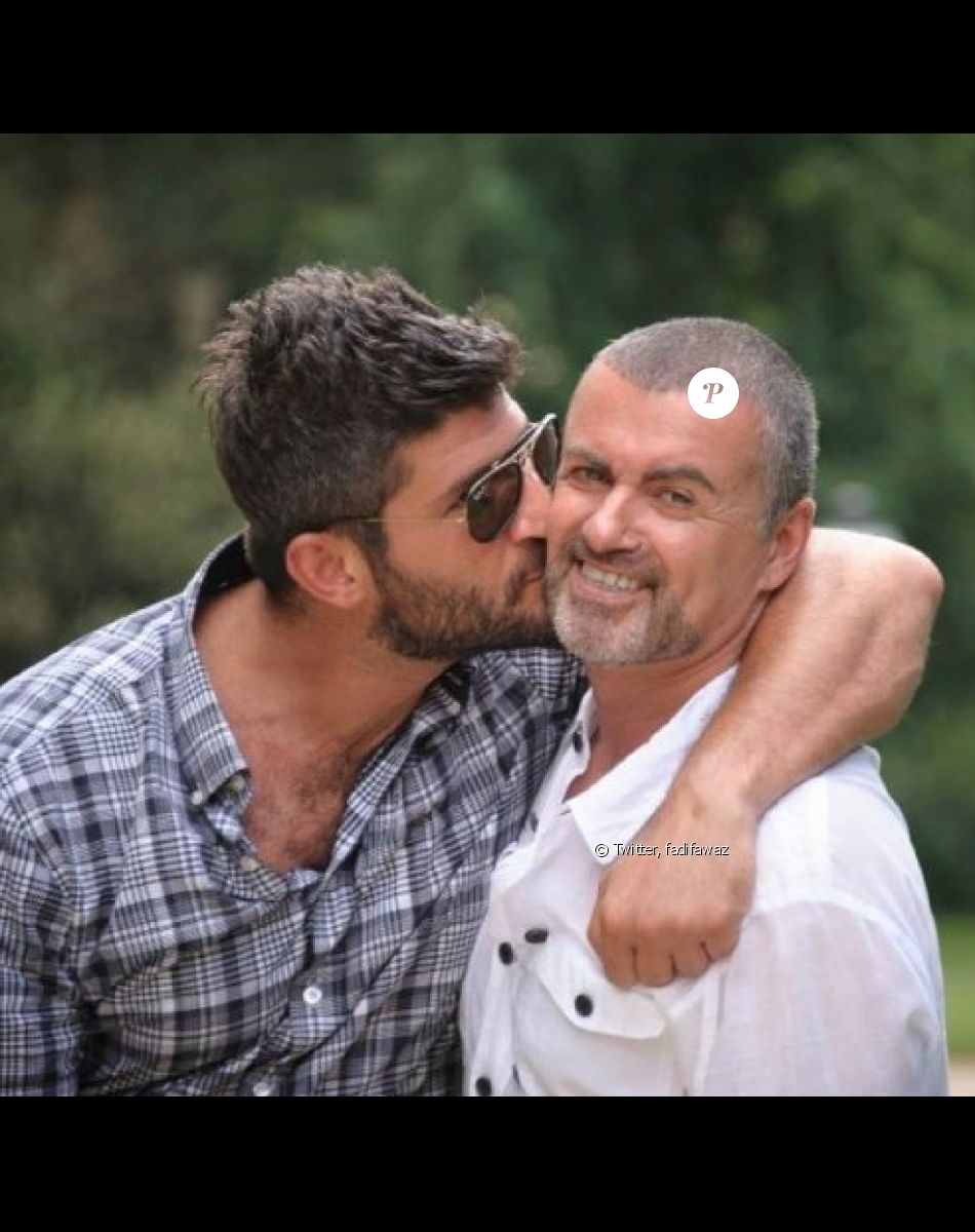 George Michael et son chéri Fadi Fawaz - Photo publiée sur Twitter le 4 février 2017