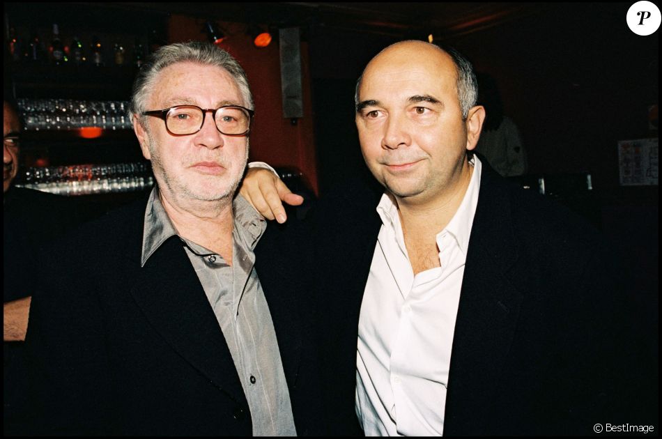 Jean-Yves Bouvier et Gérard Jugnot aux Bains Douches en 1998.
