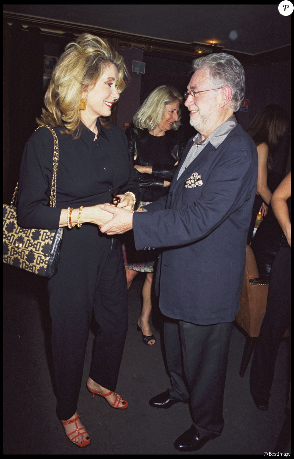 Catherine Deneuve et Jean-Yves Bouvier aux Bains Douches en 2000.