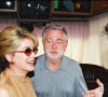 Catherine Deneuve et Jean-Yves Bouvier sur le tournage des "Liaisons Dangereuses" avec Josée Dayan, en 2002.
