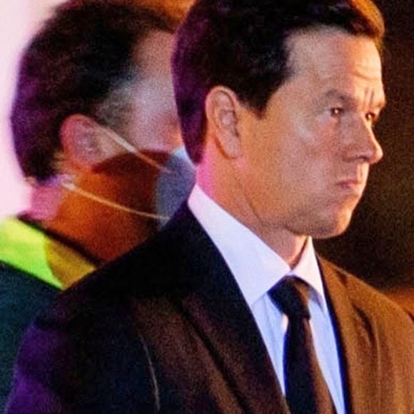 Mark Wahlberg sur le tournage de Uncharted à Berlin en Allemagne, le 14 septembre 2020 
