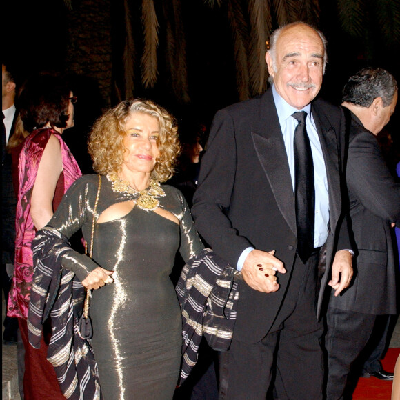 Sean Connery et sa femme Micheline Roquebrune au Festival du film de Rome en 2006.