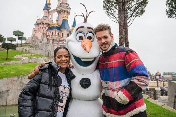 Christina Milian et son compagnon M. Pokora lors du lancement des nouvelles attractions au parc Disneyland à Paris. Le 16 novembre 2019. © Disney via Bestimage