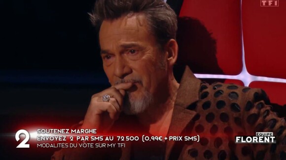 Florent Pagny ému lorsque Marghe a interprété "Mon Vieux" de Daniel Guichard pendant la finale de "The Voice".