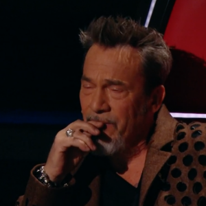 Florent Pagny lors de la finale de "The Voice" (TF1) le samedi 15 mai 2021.