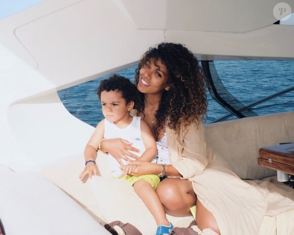 Cora Gautier et son fils Ibrahim. Photo publiée le 10 juillet 2019.