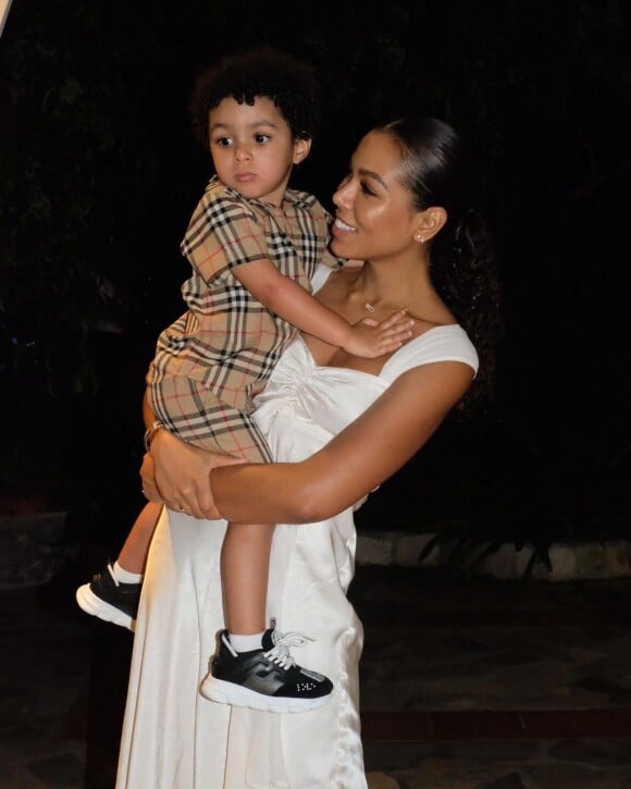 Cora Gautier et son fils Ibrahim. Photo publiée le 29 décembre 2019.