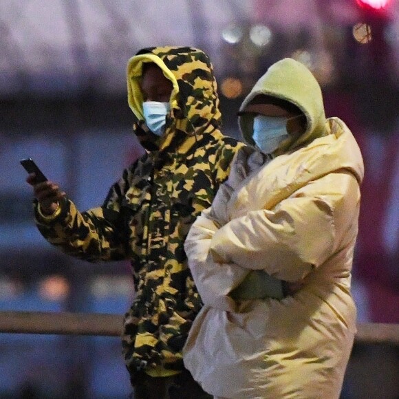 Rihanna et ASAP Rocky bravent le froid glacial de New York pour une balade à deux, le 2 décembre 2020.