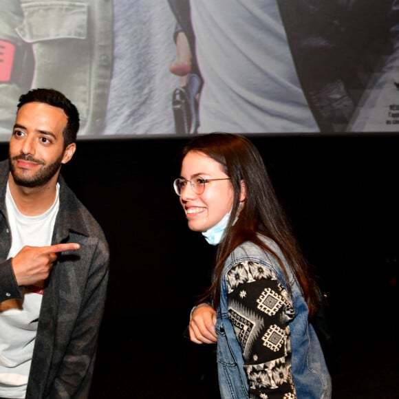 Tarek Boudali, l'acteur, scénariste et réalisateur français, est allé à la rencontre de son public à Nice au Pathé-Gaumont Gare du Sud, le jour de la réouverture des salles de cinéma, © Bruno Bebert / Bestimage