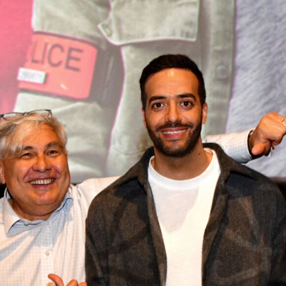 Tarek Boudali, l'acteur, scénariste et réalisateur français, est allé à la rencontre de son public à Nice au Pathé-Gaumont Gare du Sud, le jour de la réouverture des salles de cinéma, © Bruno Bebert / Bestimage