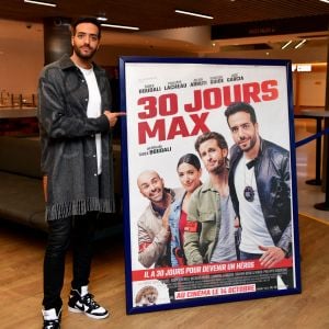 Tarek Boudali, l'acteur, scénariste et réalisateur français, est allé à la rencontre de son public à Nice au Pathé-Gaumont Gare du Sud, le jour de la réouverture des salles de cinéma © Bruno Bebert / Bestimage 