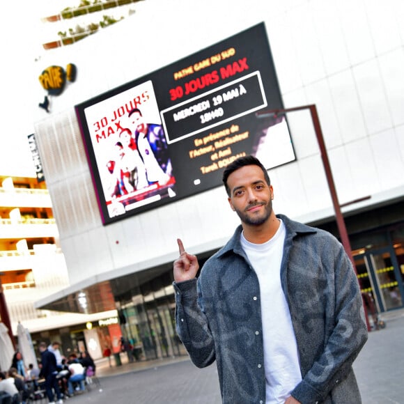 Tarek Boudali, l'acteur, scénariste et réalisateur français, est allé à la rencontre de son public à Nice au Pathé-Gaumont Gare du Sud, le jour de la réouverture des salles de cinéma, © Bruno Bebert / Bestimage