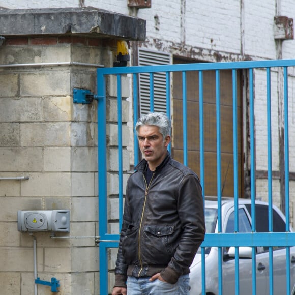 Exclusif - François Vincentelli sur le tournage d'un court-métrage pour la Fondation "Action Enfance" à Soissons - Action Enfance fait son Cinéma, le 18 avril 2021. © Pierre Perusseau / Bestimage