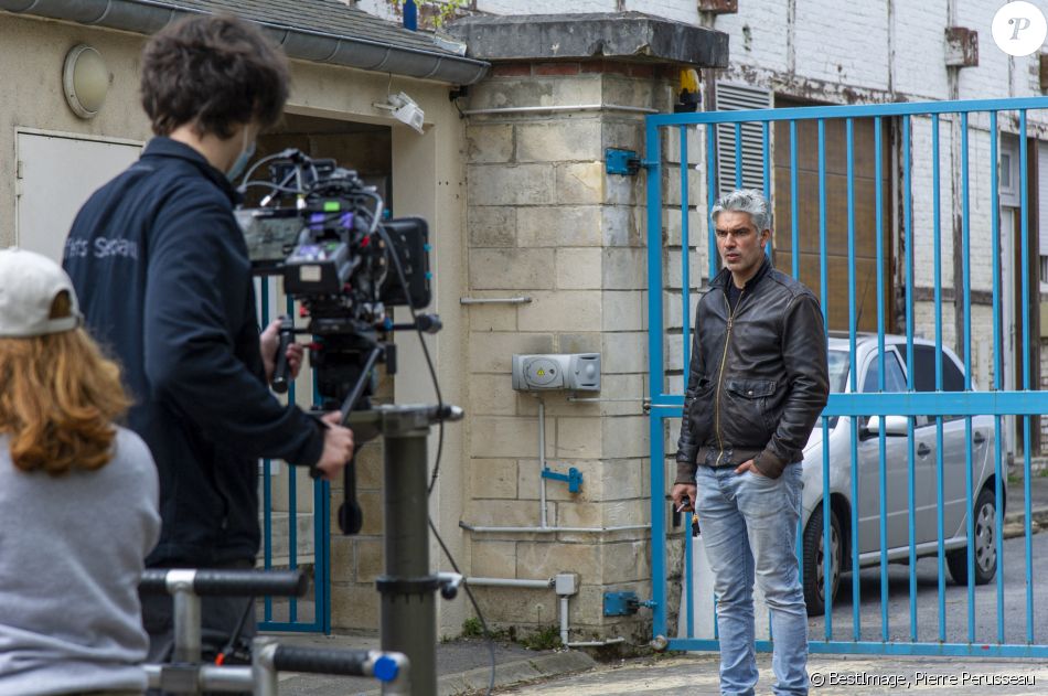 Exclusif - François Vincentelli sur le tournage d'un court-métrage pour la Fondation "Action Enfance" à Soissons - Action Enfance fait son Cinéma, le 18 avril 2021. © Pierre Perusseau / Bestimage