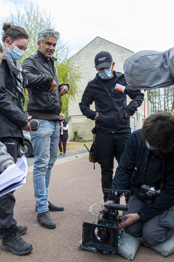 Exclusif - François Vincentelli sur le tournage d'un court-métrage pour la Fondation "Action Enfance" à Soissons - Action Enfance fait son Cinéma, le 18 avril 2021. © Pierre Perusseau / Bestimage