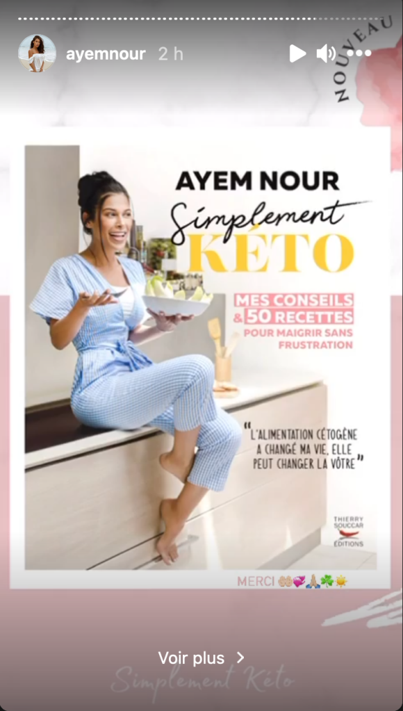 Ayem Nour sort un livre de recettes et évoque sa difficile perte de poids ces dernières années - Instagram