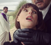 Frédérique Bel, ici photographiée avec Serbe Riaboukine, a révélé qu'elle s'est fait casser la main par un acteur pendant un tournage.