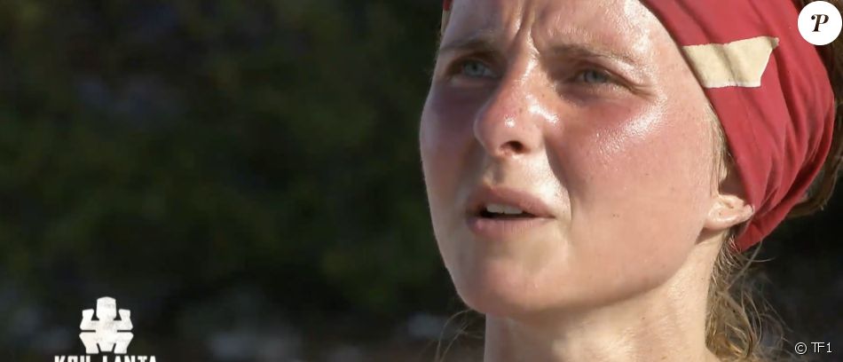 Laure lors de la finale de "Koh-Lanta, Les Armes secrètes", sur TF1.