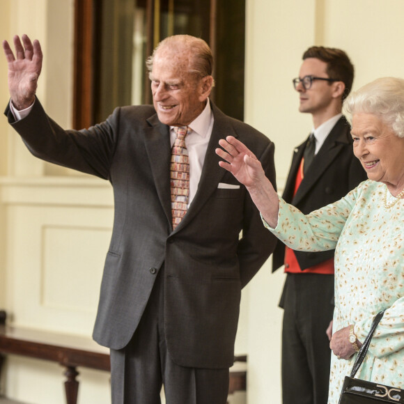 La reine Elisabeth II d'Angleterre et le prince Philip, duc d'Edimbourg à Londres.