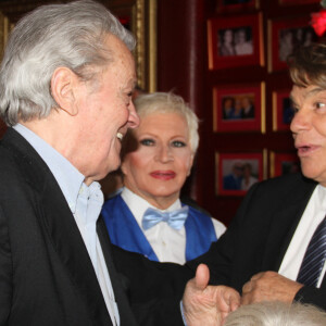 Alain Delon, Bernard Tapie - Michou fête ses 85 ans et les 60 ans de son cabaret à Paris © Philippe Baldini / Bestimage