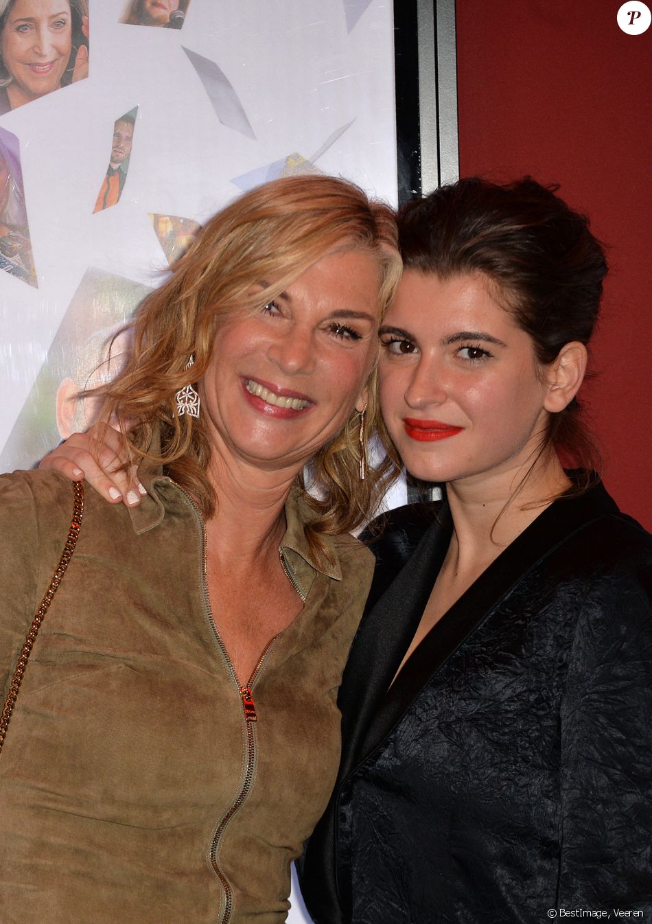 Michèle Laroque et sa fille Oriane Deschamps - Avant-première du film Brillantissime au cinéma Publicis à Paris, France, le 15 janvier 2018. © Veeren/Bestimage