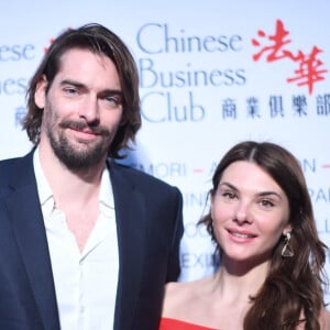 Camille Lacourt et sa compagne Alice Detollenaere (Miss Bourgogne 2010) lors du déjeuner d'affaires "Edition Spéciale Femmes" de la 5ème édition du Chinese Business Club au Pavillon Cambon Potel et Chabot, à Paris, France, le 9 mars 2020. ©Rachid Bellak/Best Image