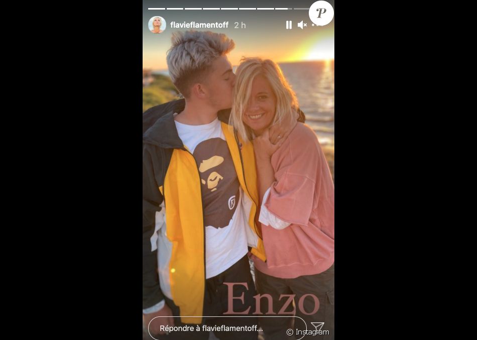 Flavie Flament souhaite un joyeux anniversaire (17 ans) à son fils Enzo, le 8 février 2021.
