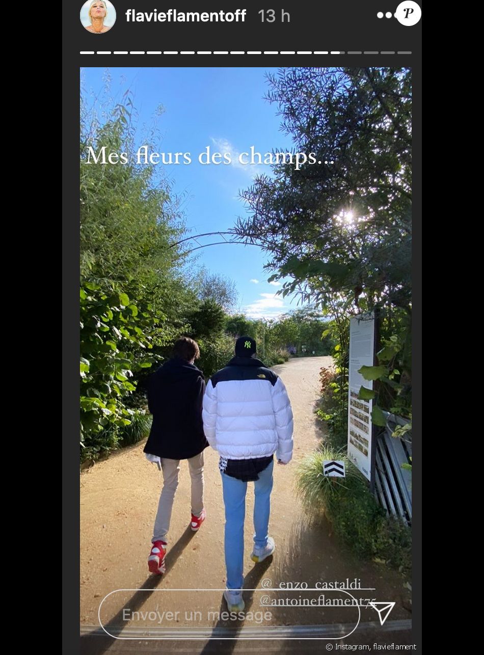 Antoine et Enzo, les deux fils de Flavie Flament. Le 11 octobre 2020