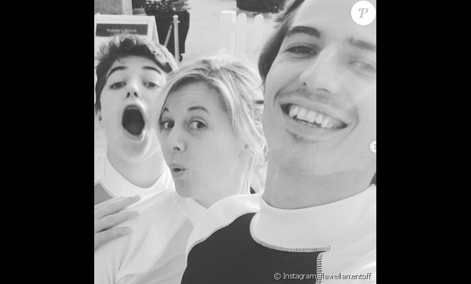 Flavie Flament fête ses 44 ans avec ses fils Antoine et Enzo, le 2 juillet 2019