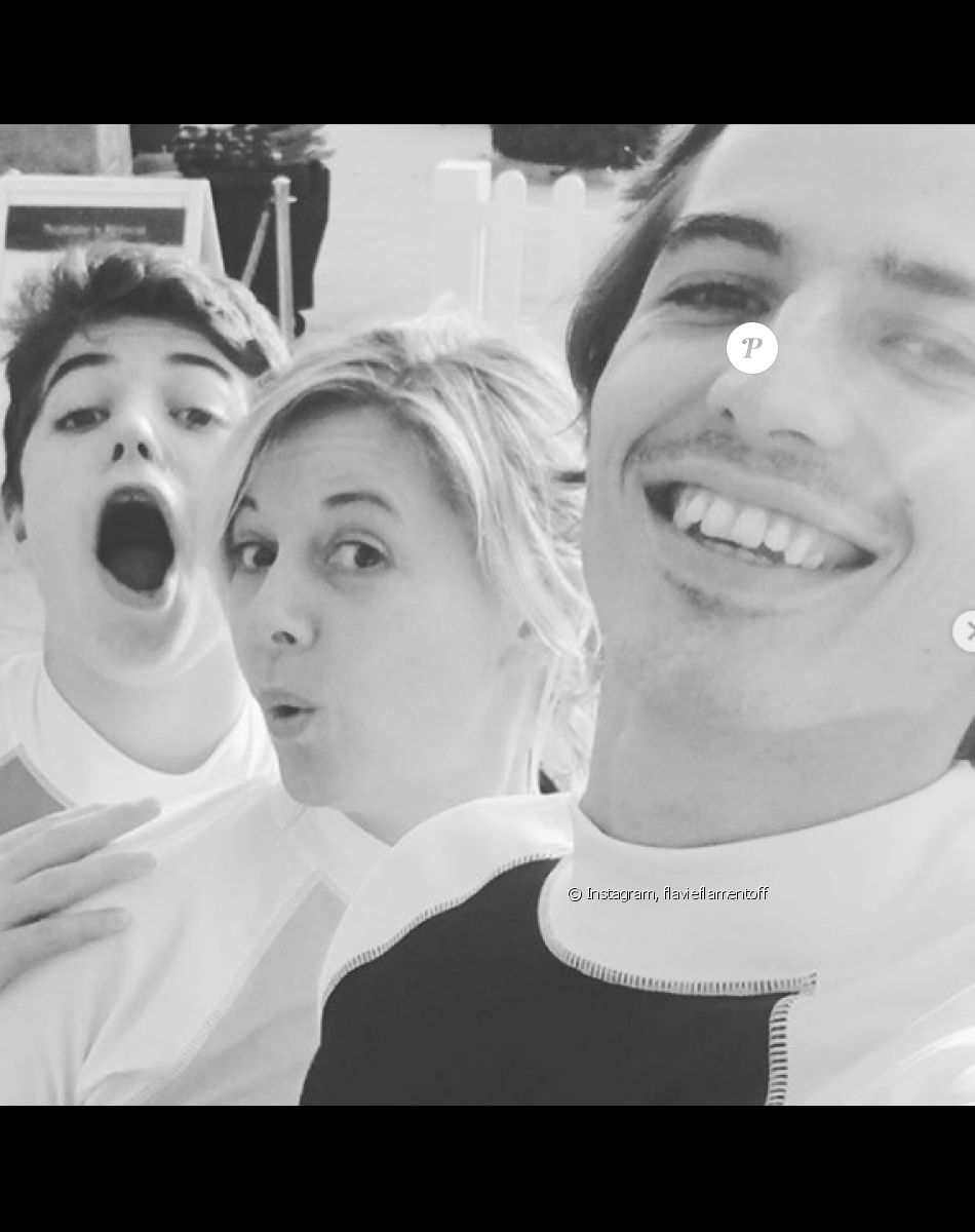 Flavie Flament fête ses 44 ans avec ses fils Antoine et Enzo, le 2 juillet 2019