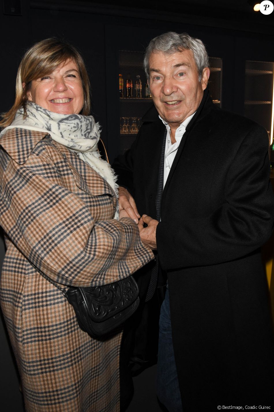 Exclusif - Martin Lamotte et sa nouvelle compagne Sophie - Générale de la pièce "Groenland" avec Géraldine Danon au théâtre "La Scala" à Paris le 8 novembre 2019. © Coadic Guirec/Bestimage