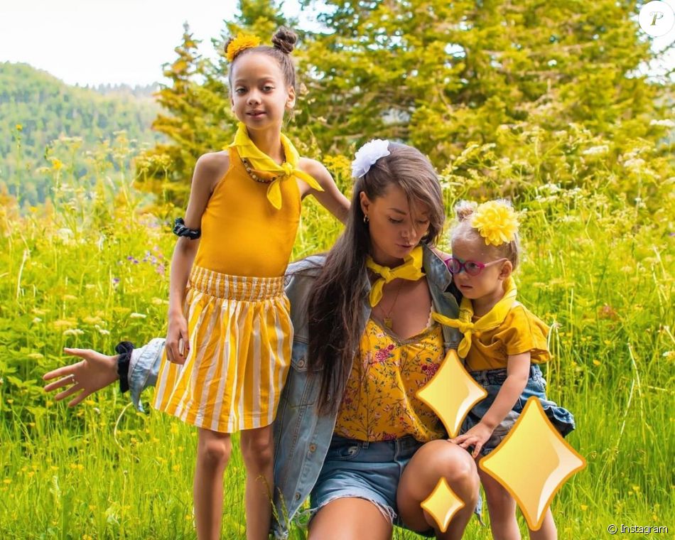 Alexandra de "Koh-Lanta" avec ses filles, le 30 septembre 2020