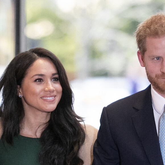 Le prince Harry, duc de Sussex, et Meghan Markle, duchesse de Sussex, arrivent à la cérémonie des WellChild Awards à Londres le 15 octobre 2019.