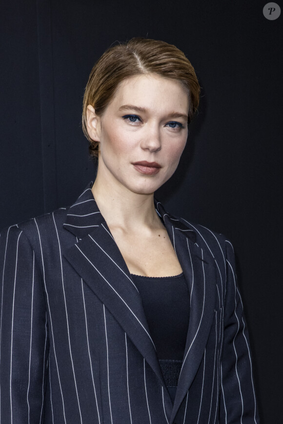 Léa Seydoux - Photocall du défilé de mode prêt-à-porter printemps-été 2021 "Louis Vuitton" à La Samaritaine à Paris, le 6 octobre 2020. © Olivier Borde / Bestimage