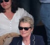Elise Lucet - People dans les tribunes des Internationaux de France de Tennis de Roland Garros à Paris. Le 9 juin 2018 © Cyril Moreau / Bestimage