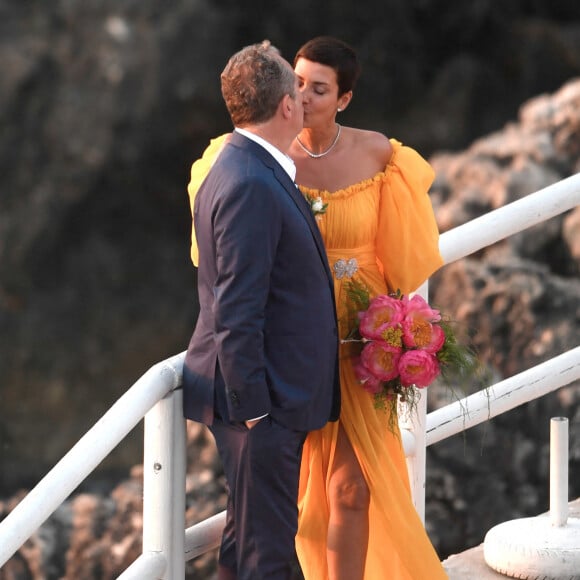 Exclusif - Mariage de Cristina Cordula et Frédéric Cassin au site historique du phare de Punta Carena à Capri, Italie, le 8 juin 2017.