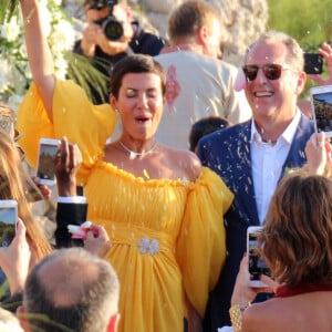 Exclusif - Mariage de Cristina Cordula et Frédéric Cassin au site historique du phare de Punta Carena à Capri, Italie, le 8 juin 2017.