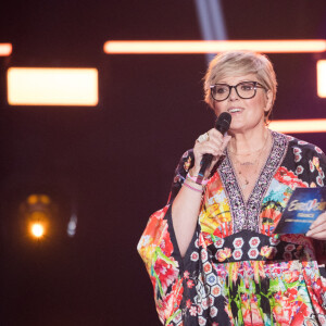 Exclusif - Laurence Boccolini - Émission "Eurovision France, c'est vous qui décidez" sur France 2 en direct du Studio 128 à la Plaine Saint-Denis le 30 janvier 2021. © Tiziano da Silva / Pierre Perusseau / Bestimage