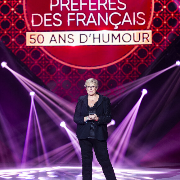 Exclusif - Laurence Boccolini - Enregistrement de l'émission "Les comiques préférés des français" au Dôme des Sports,  diffusée le 10 octobre sur France 2.  © Pierre Perusseau / Bestimage 