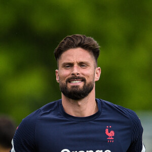 Olivier Giroud - Entraînement de l'équipe de France au centre National du Football de Clairefontaine-en-Yvelines, France, le 31 mai 2021. © Federico Pestellini/Panoramic/Bestimage