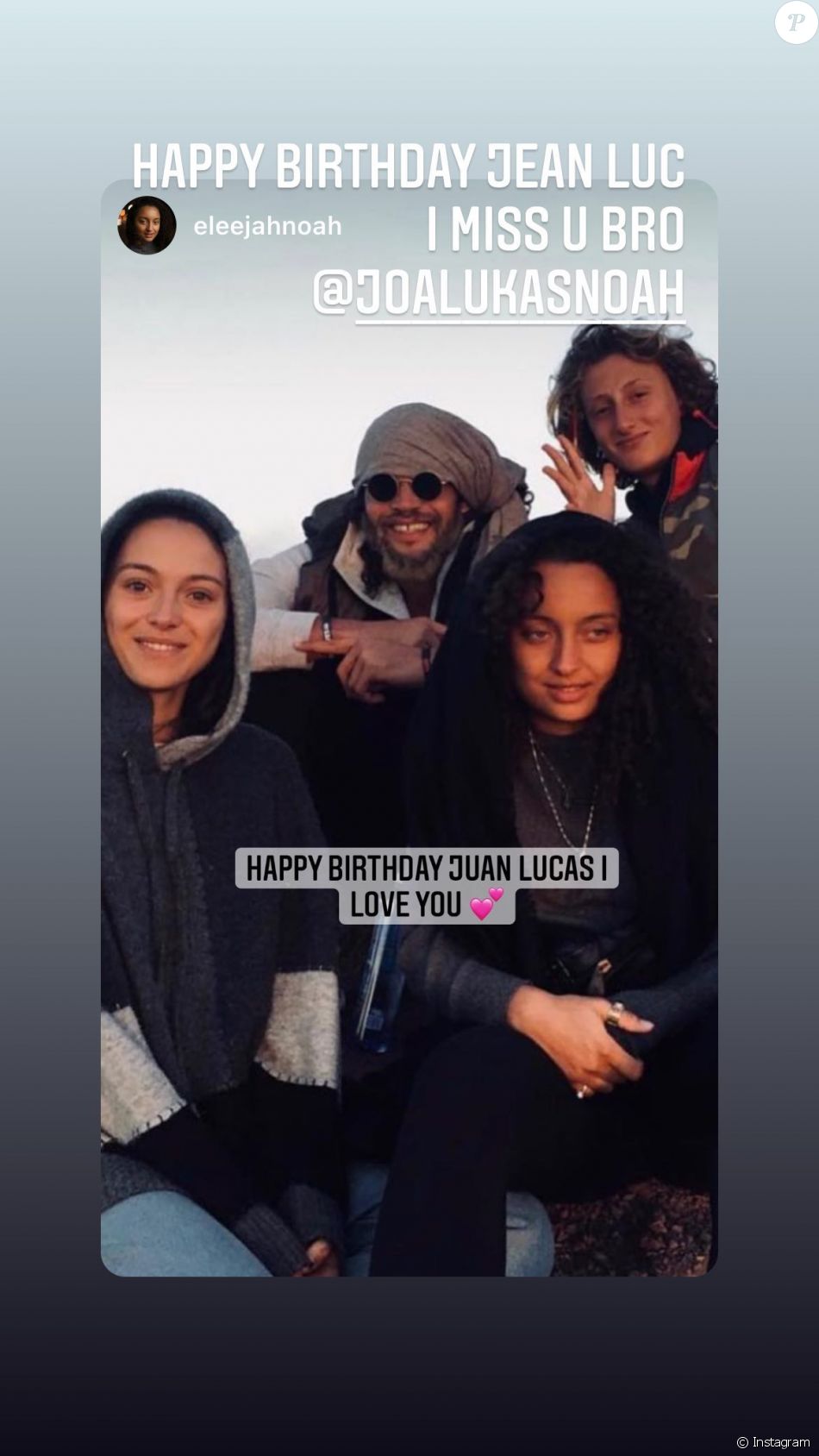 Jenaye, Joakim, Eleejah et Joalukas.
