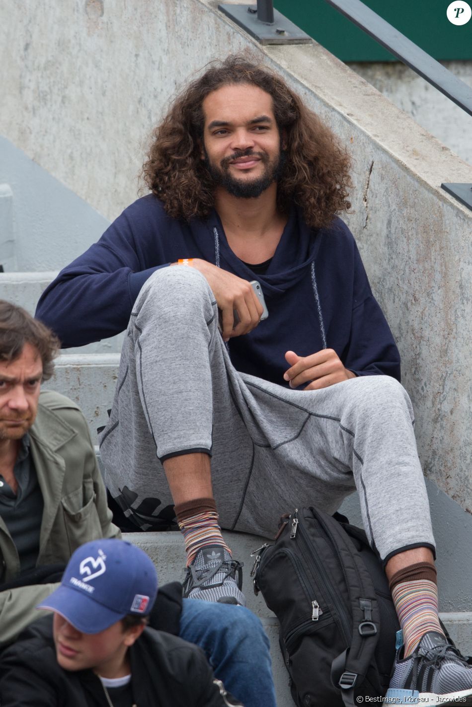 Joakim Noah à Roland Garros à Paris le 4 juin 2016. © Moreau - Jacovides / Bestimage